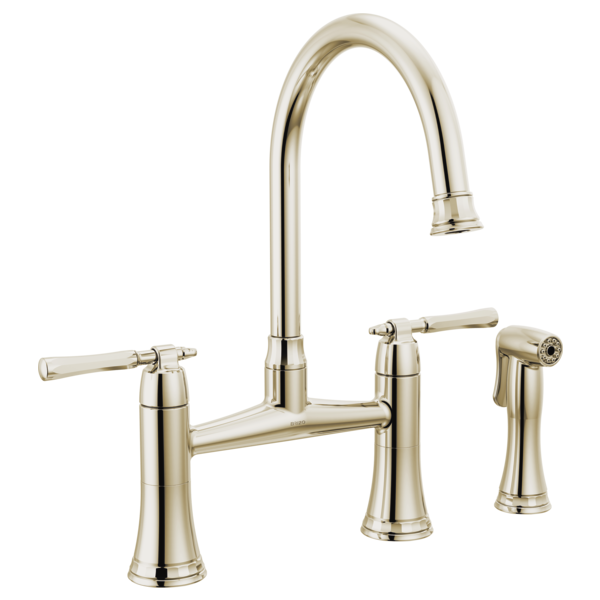 TULHAM™ Bridge Kitchen Faucet with Side Spray Brizo 62558LF-PN