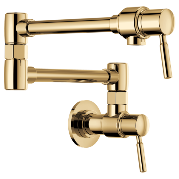 EURO Wall Mount Pot Filler Faucet Brizo 62820LF-PG