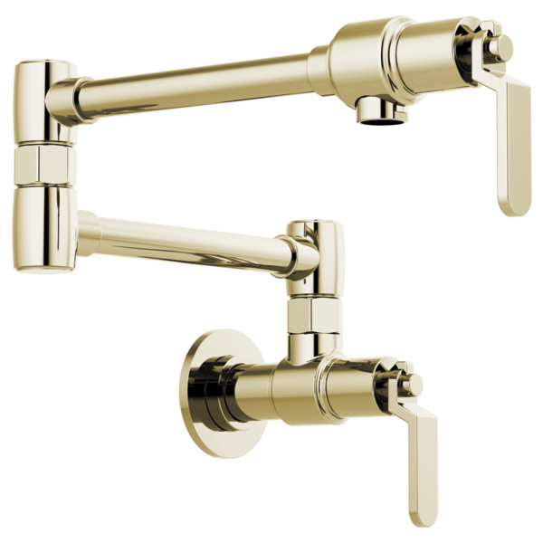 LITZE® Wall Mount Pot Filler with Industrial Handle Kit Brizo 62844LF-PN