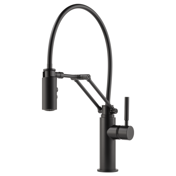 SOLNA® Single Handle Articulating Kitchen Faucet Brizo 63221LF-BL
