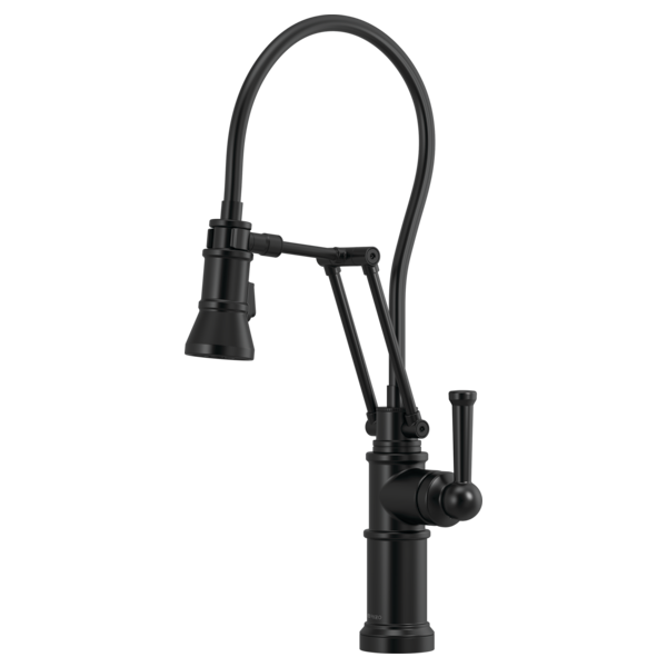 ARTESSO® Single Handle Articulating Kitchen Faucet Brizo 63225LF-BL